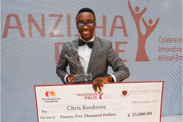 Young Nigerian Chris Kwekowe wins prize for African youth entrepreneurship